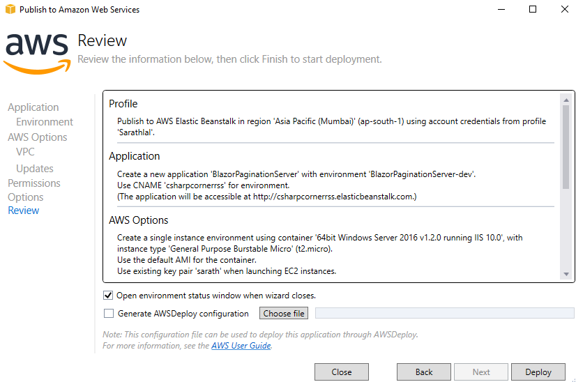 Deploy Blazor Application On AWS Cloud Using Elastic Beanstalk